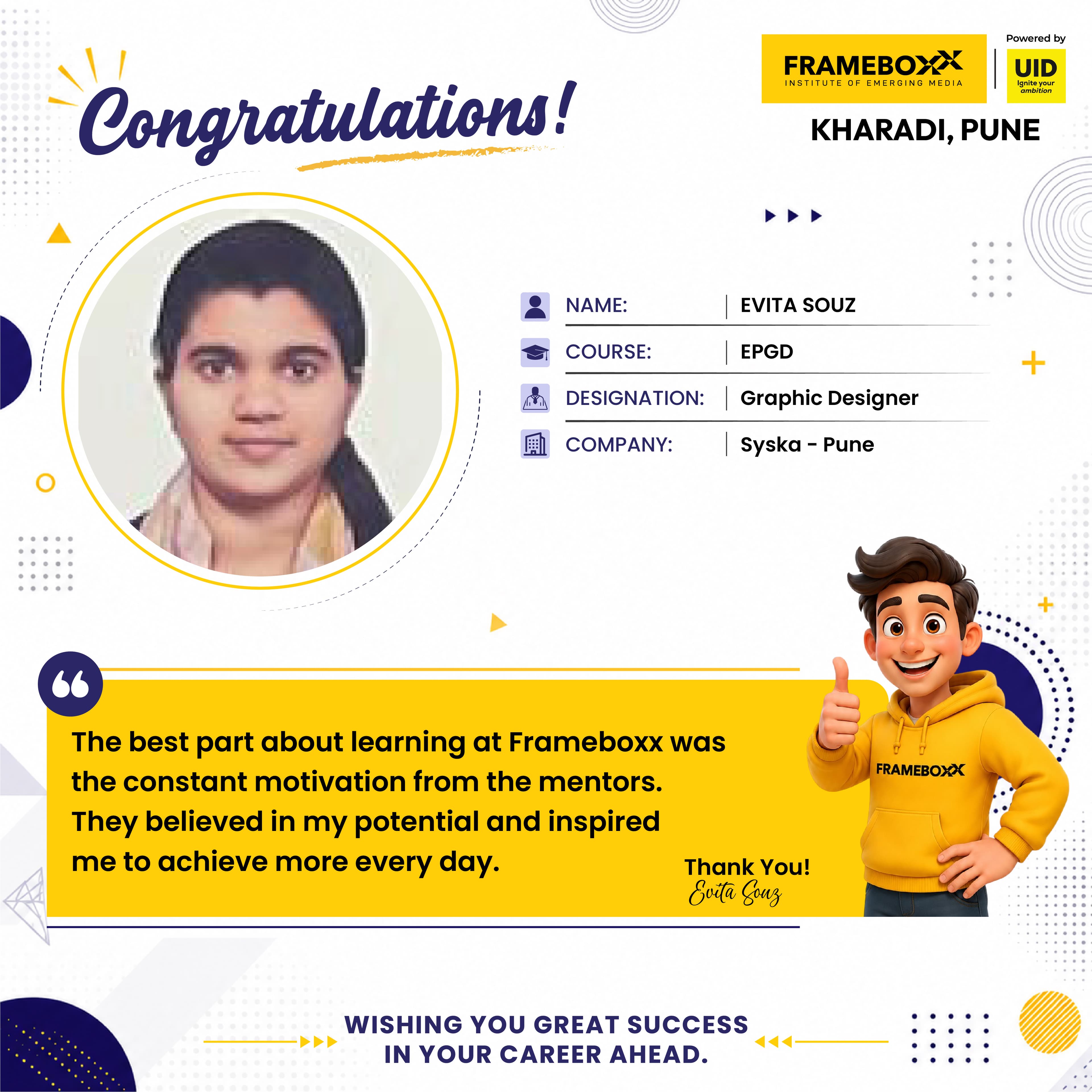 Placement Success Story 19
