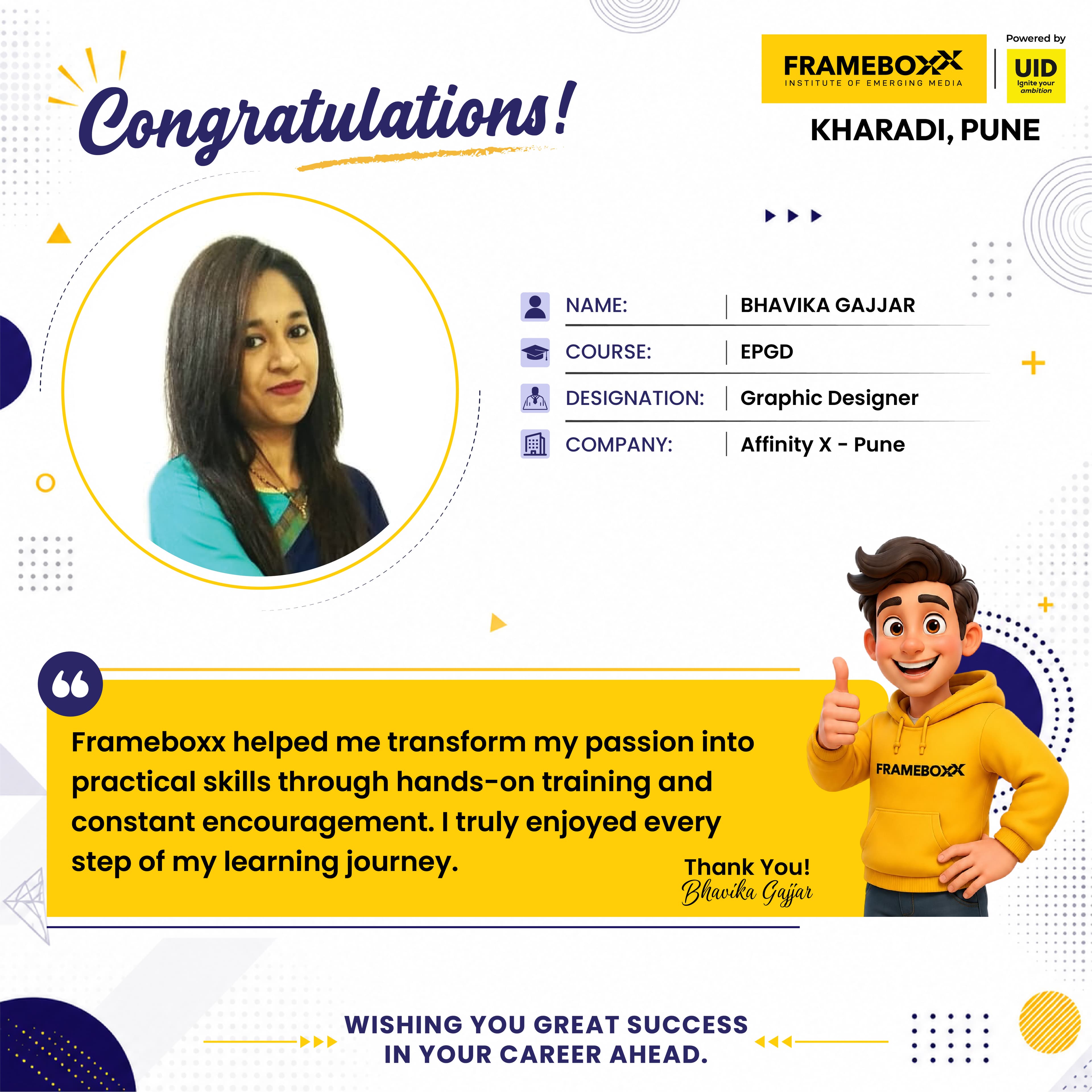 Placement Success Story 43