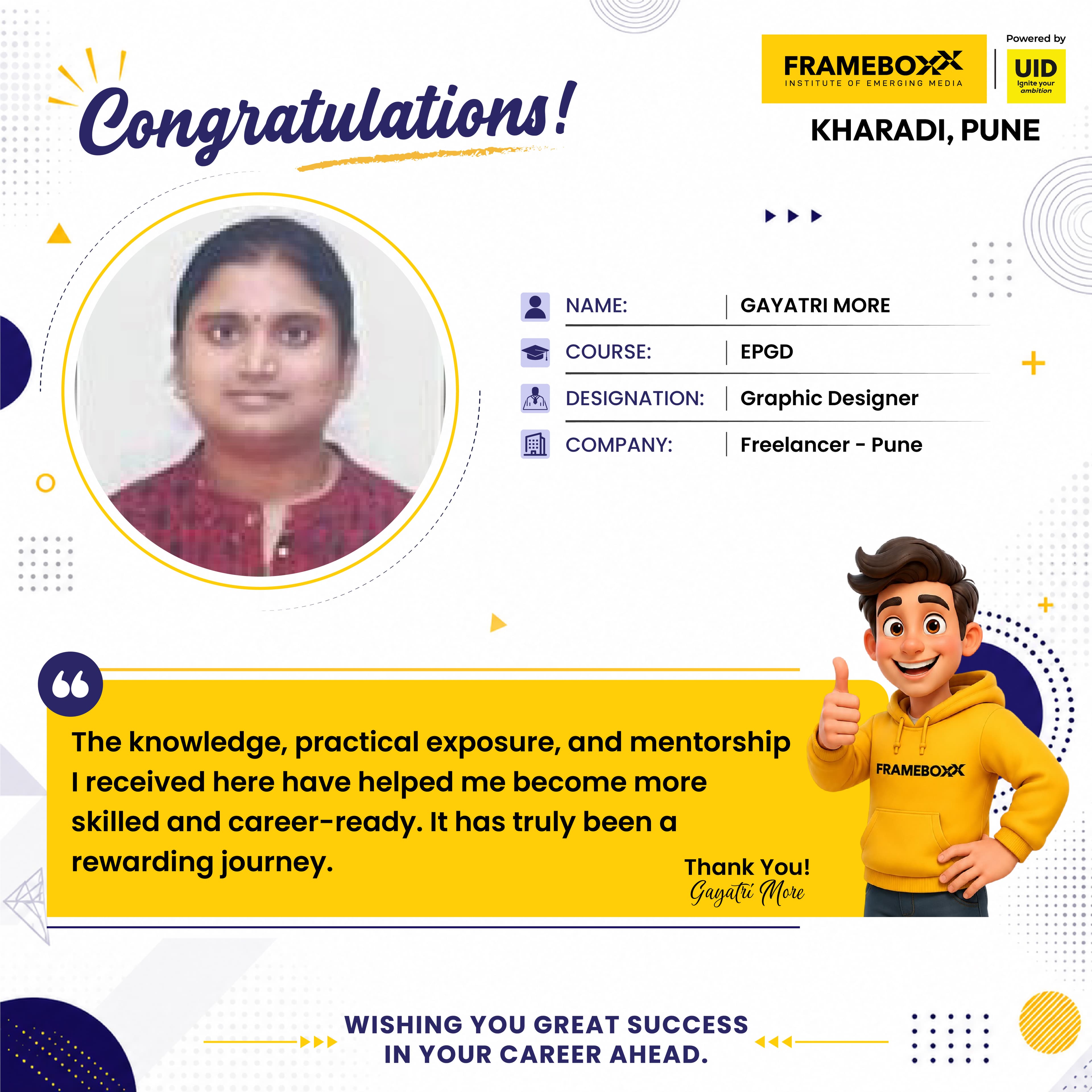 Placement Success Story 60